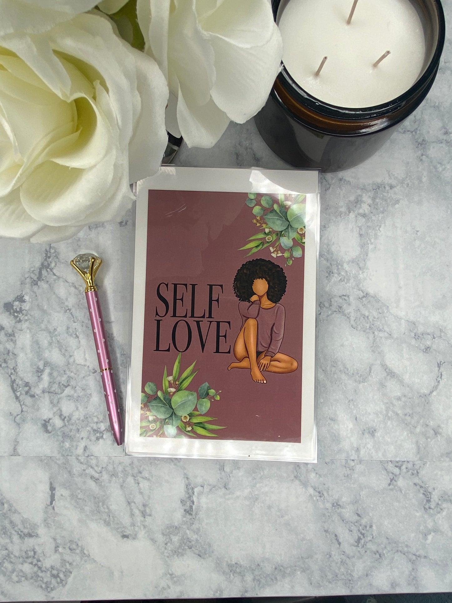 Self Love_Plum 5 X 7 in Lined Notebook Journal