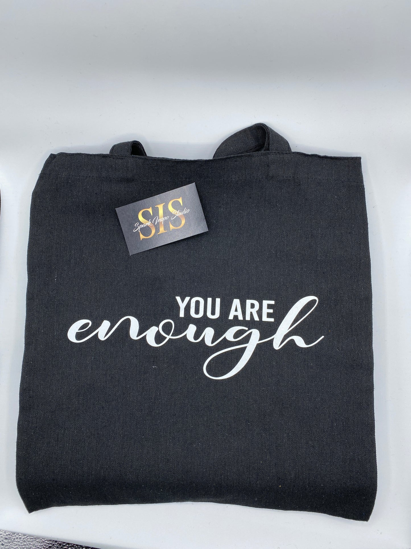 You Are Enough Canvas Tote Bag