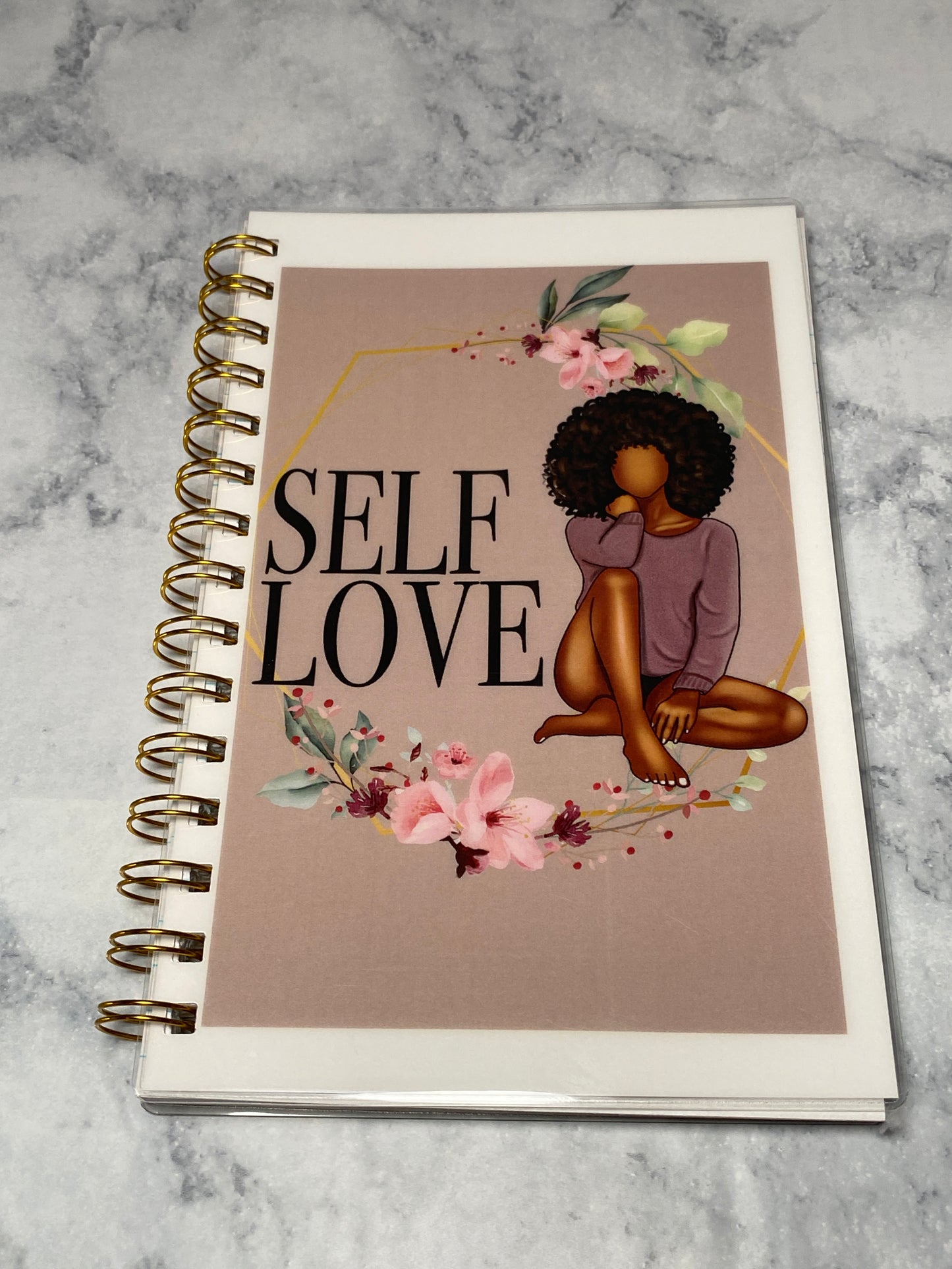 Self Love_Tan 5 X 7 in Lined Notebook Journal