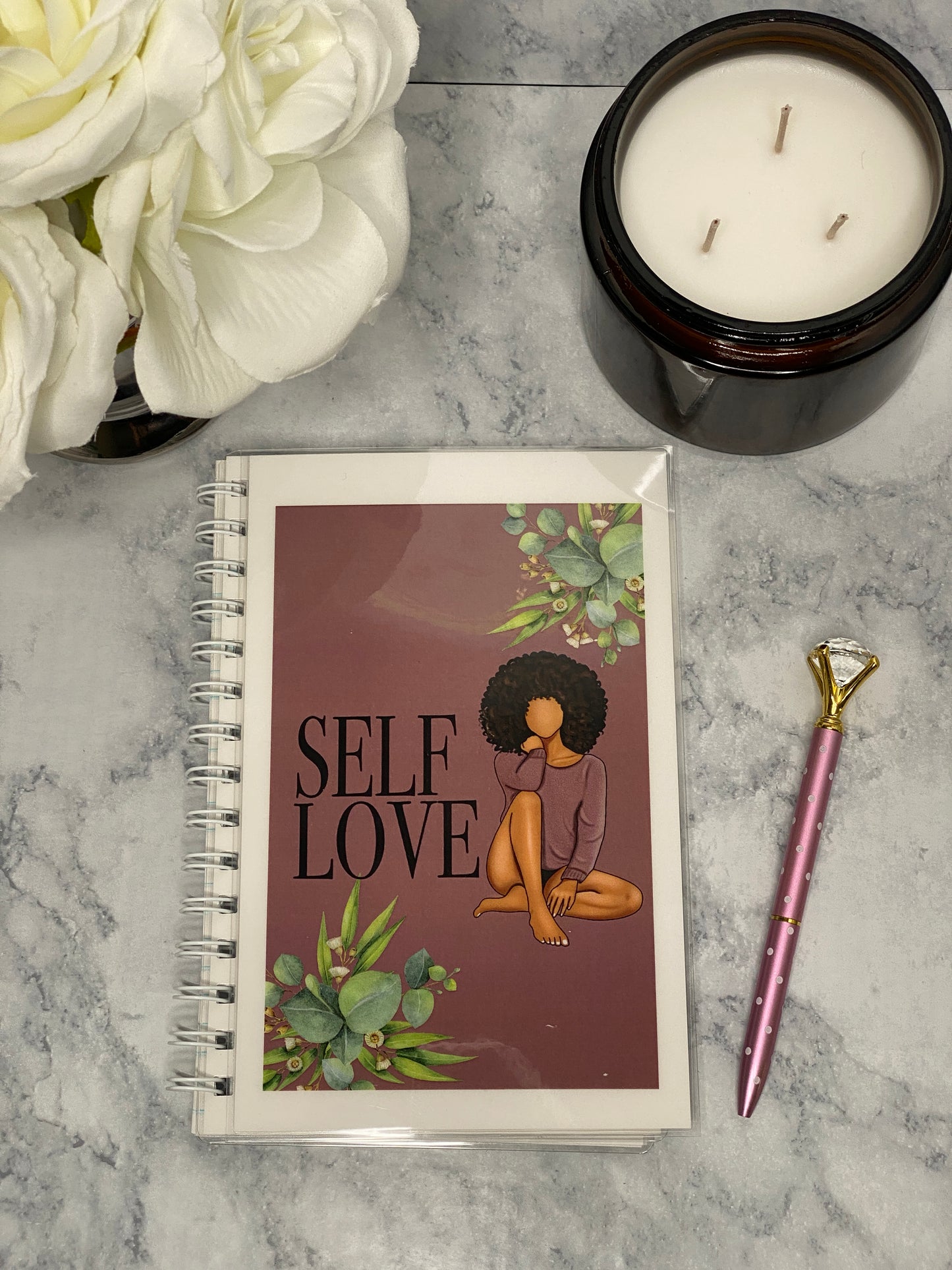 Self Love_Plum 5 X 7 in Lined Notebook Journal