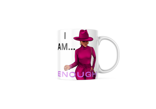 I Am Enough Ceramic Coffee Tea Mug