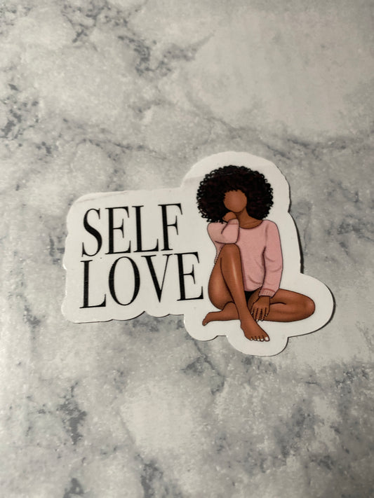 Self Love_ Pink Vinyl Sticker