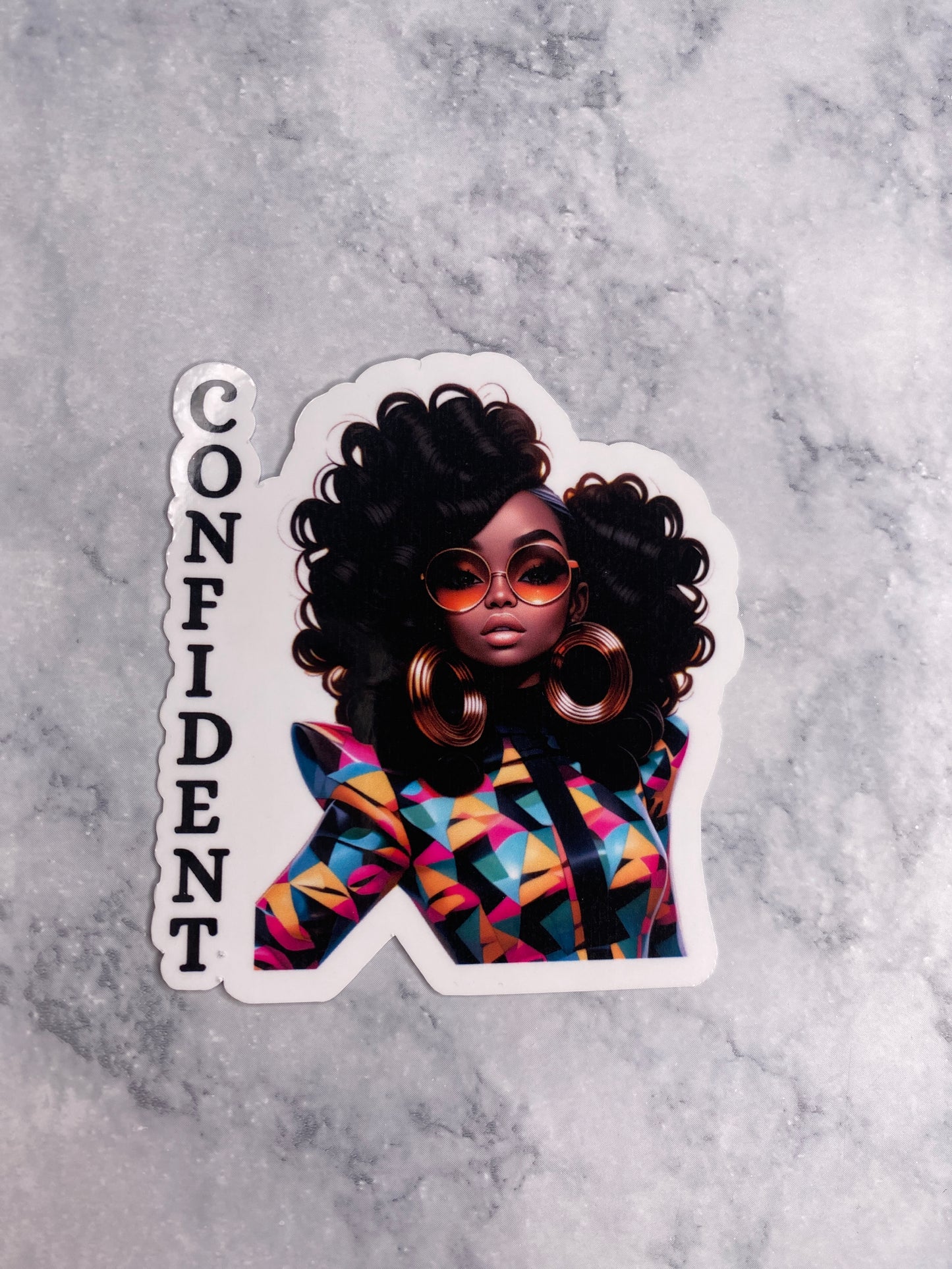 Confident Lady Vinyl Sticker