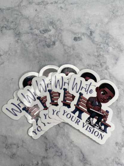 Write Your Vision Vinyl Sticker