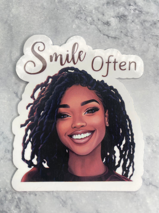 Smile Often Vinyl Sticker