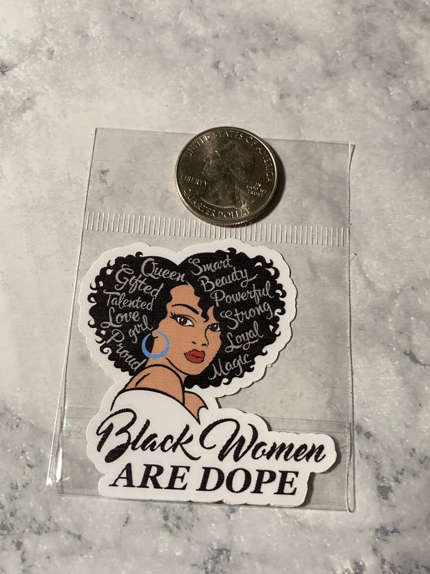 Black Women are Dope Vinyl Sticker