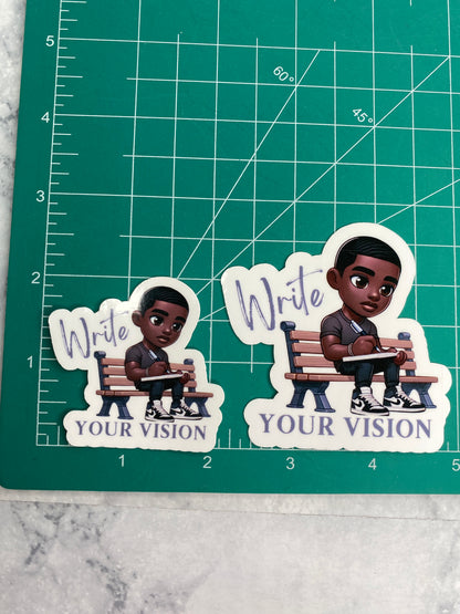 Write Your Vision Vinyl Sticker