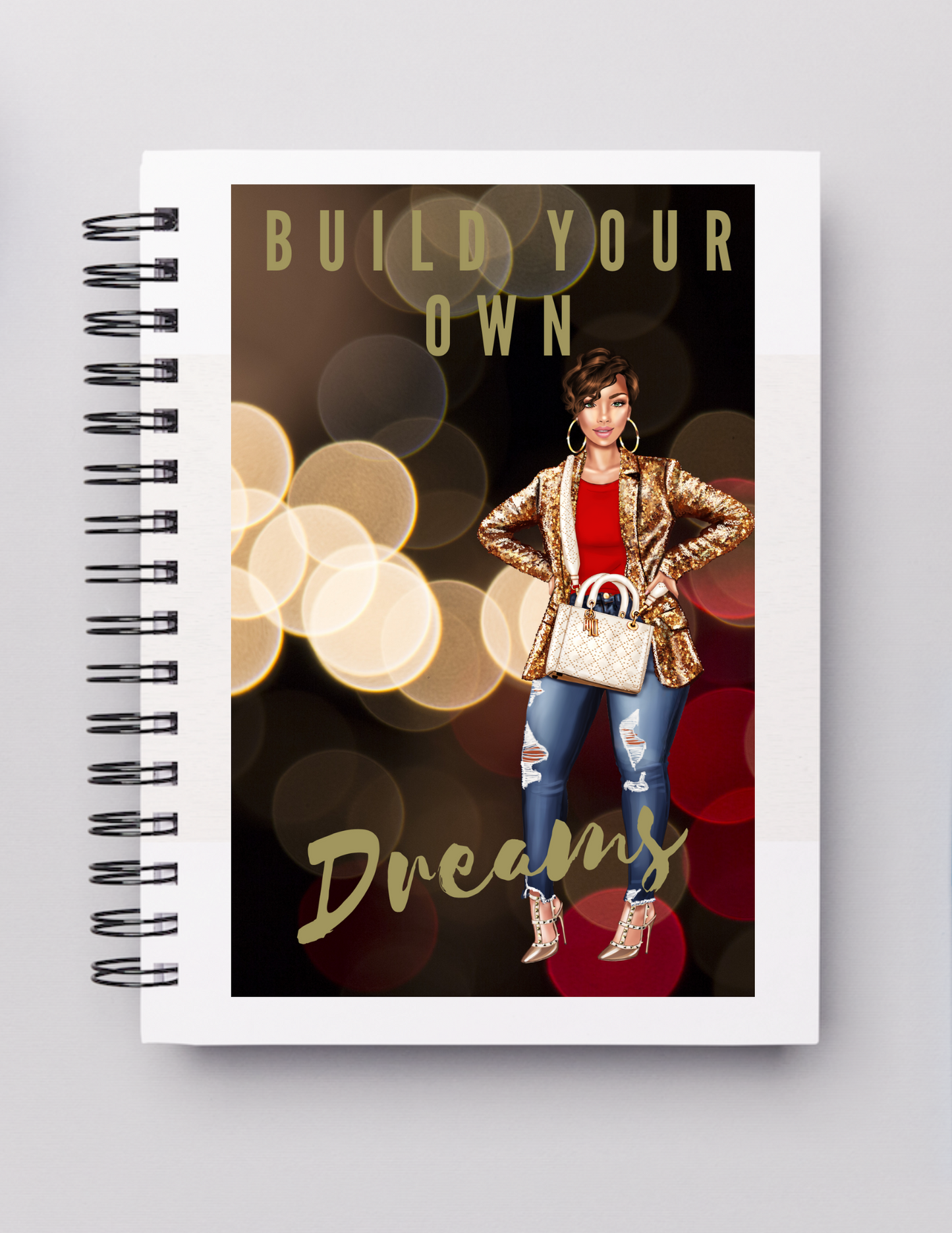 Build Your Own Dreams _ Night Life 5 X 7 in Lined Notebook Journal