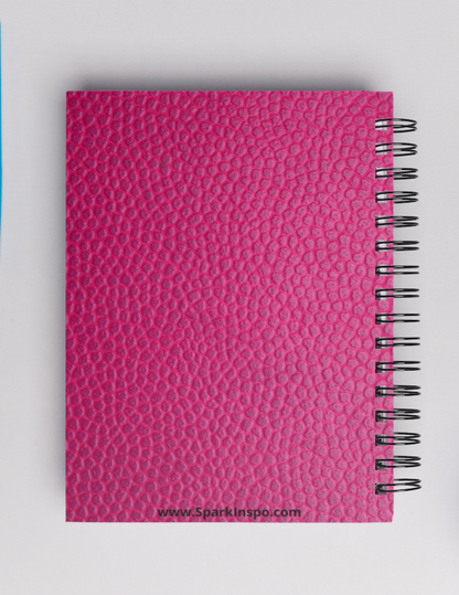 Build Your Own Dreams_Pink Basketball 5 X 7 in Lined Notebook Journal