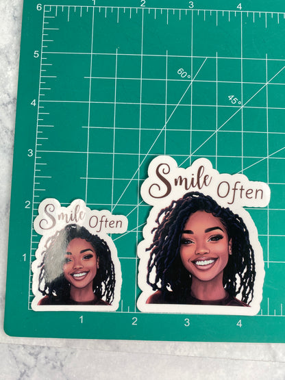 Smile Often Vinyl Sticker