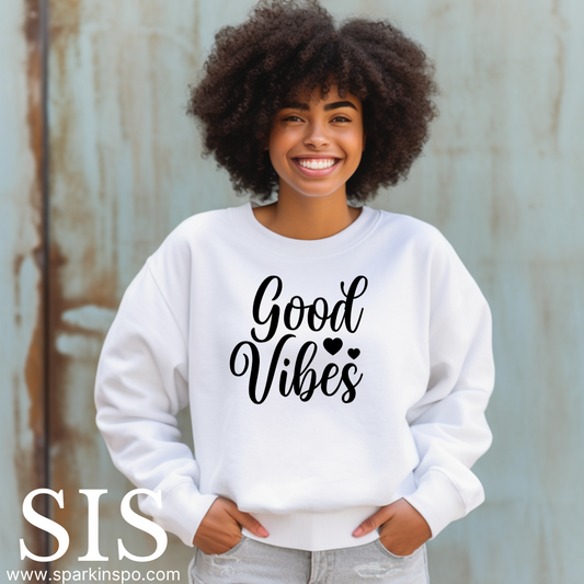 Good Vibes Sweater_White