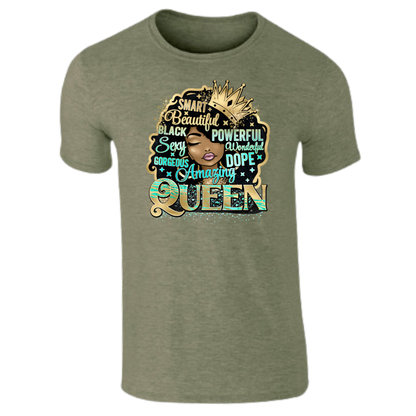 Black Queen T-Shirt Sage green