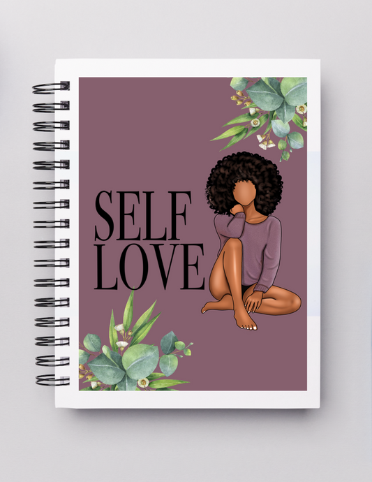 Self Love_Plum 5 X 7 in Lined Notebook Journal