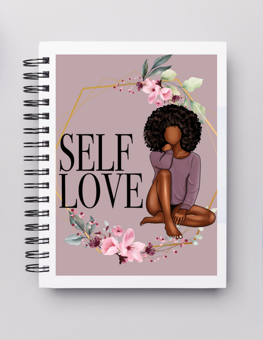 Self Love_Tan 5 X 7 in Lined Notebook Journal