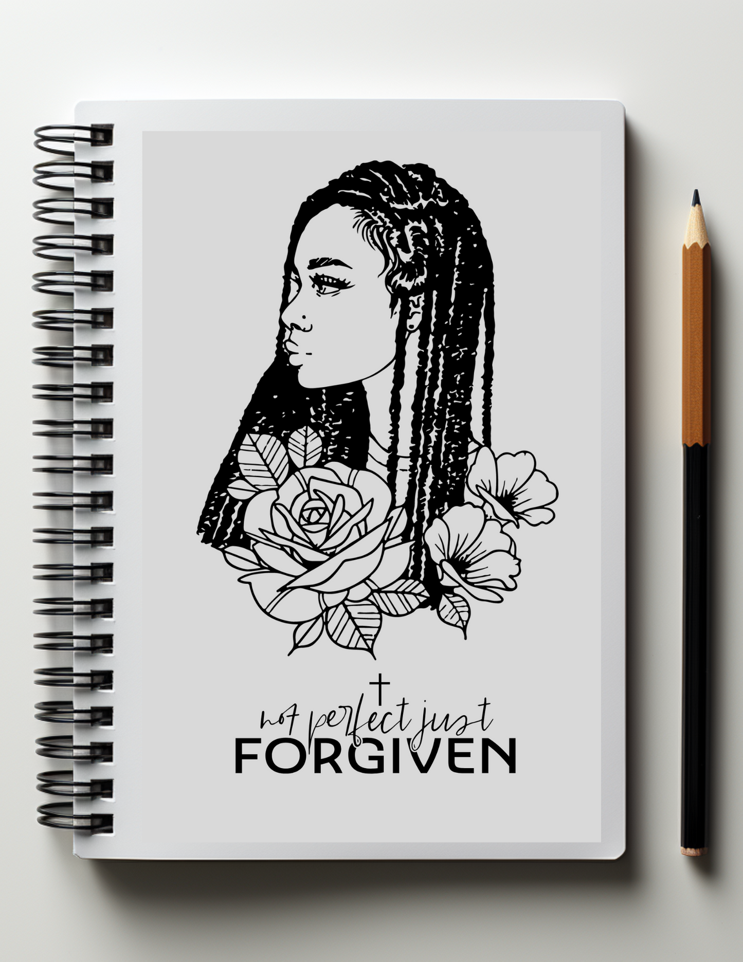 Not Perfect Just Forgiven 5 X 7 in Lined Notebook Journal