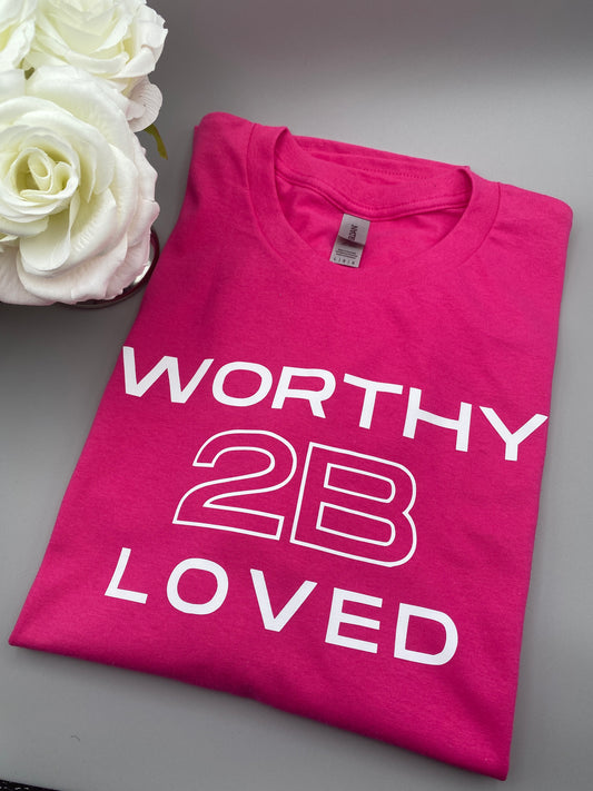 Worthy 2B Loved T-Shirt_Pink