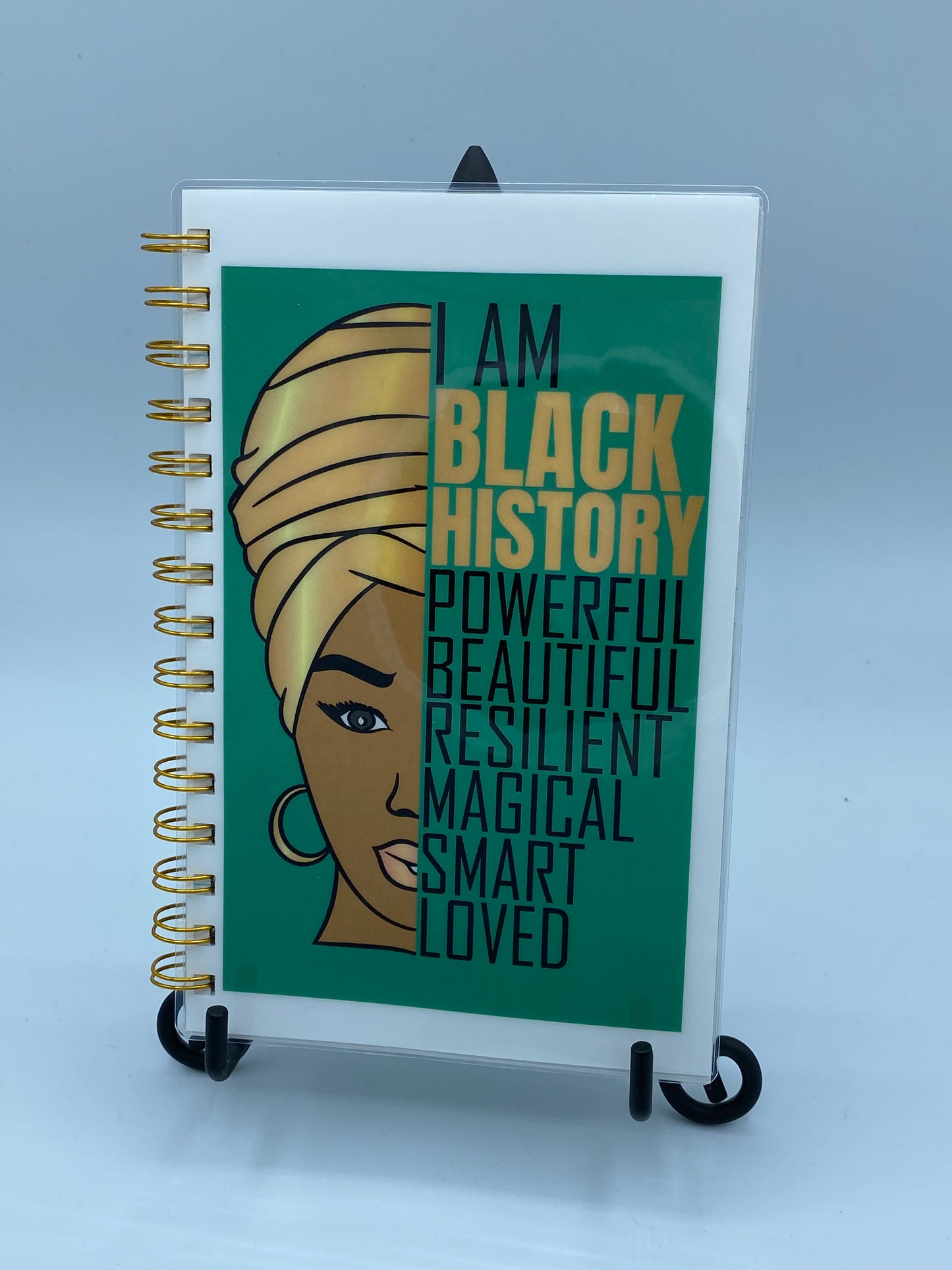 I Am Black History_Green 5 X 7 in Lined Notebook Journal