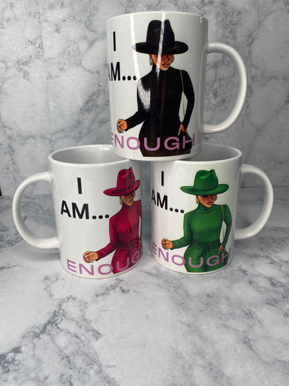 I Am Enough Ceramic Coffee Tea Mug