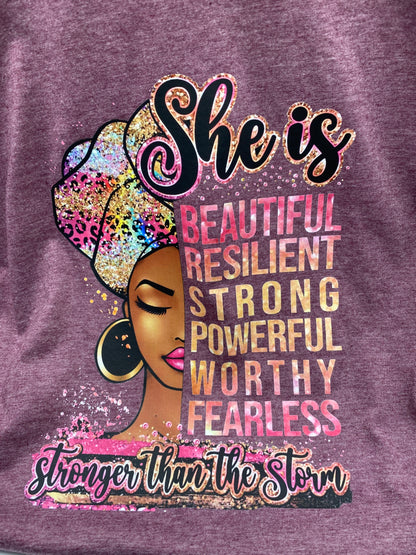 She Is Stronger Than the Storm T-Shirt