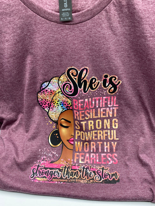 She Is Stronger Than the Storm T-Shirt