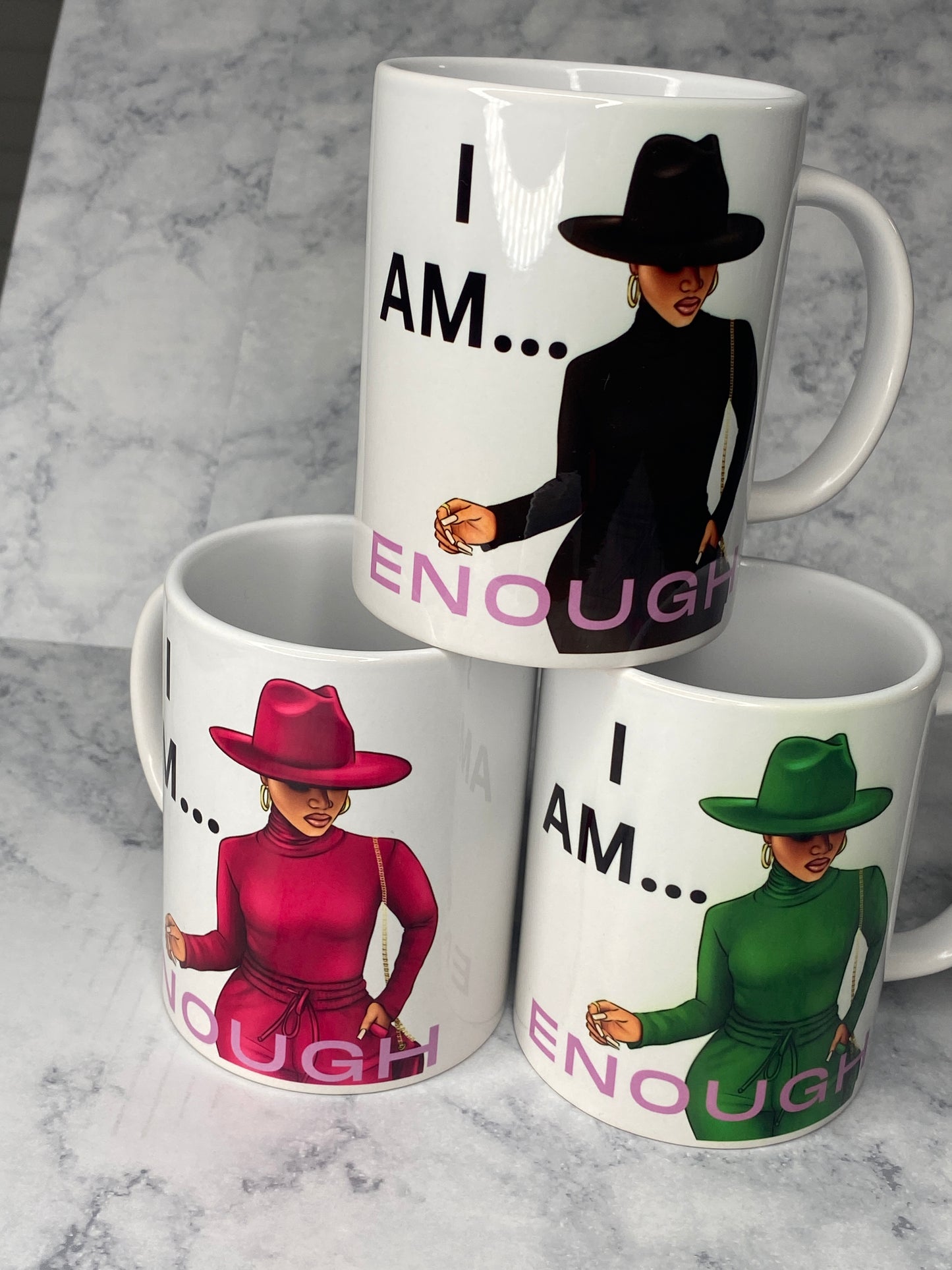 I Am Enough Ceramic Coffee Tea Mug