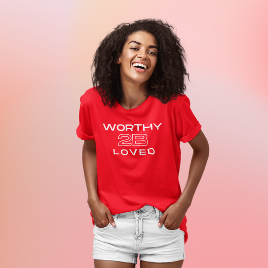 Worthy 2B Loved T-Shirt_Red